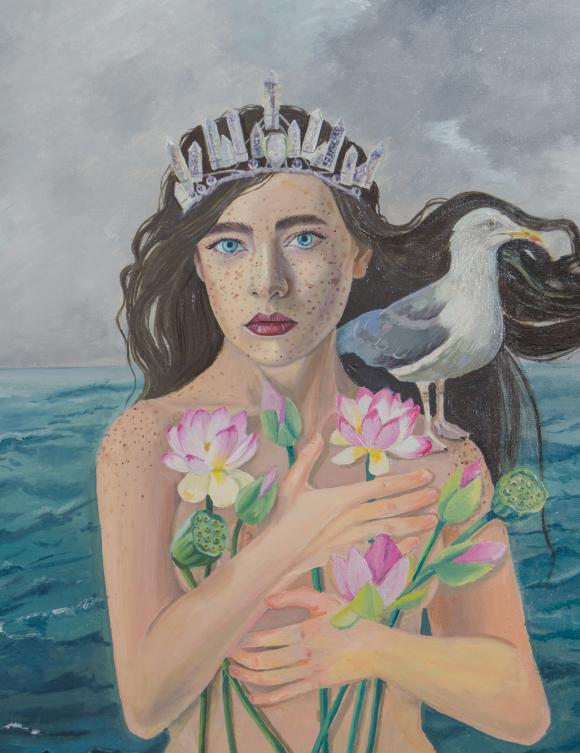 Women By The Sea Painting 